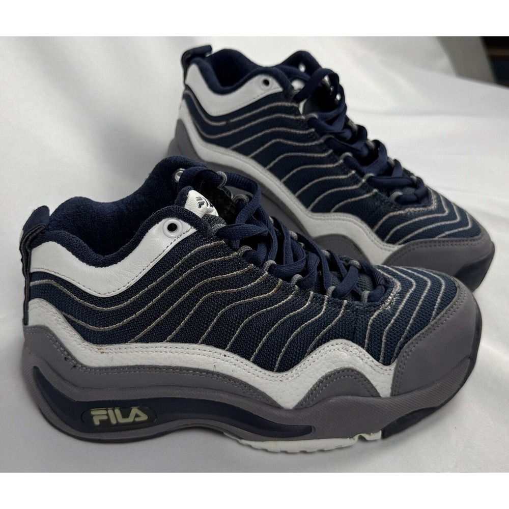 Fila "Nikki" (McCray) Basketball Shoe - RARE - 1998  Blue/Steel/White  -Size 4.5